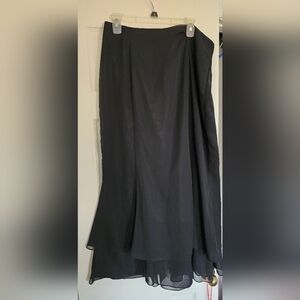 Adrianna Papell Black Maxi Skirt